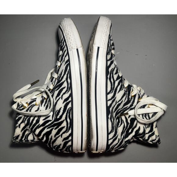 Converse Chuck Taylor Shoes Size Mens 5 Womens 7 Zebra High Top 159467C - Picture 5 of 13